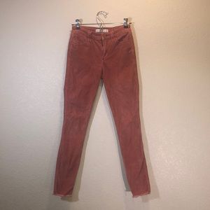 Mid rise Skinny Abercrombie and Fitch corduroy jeans